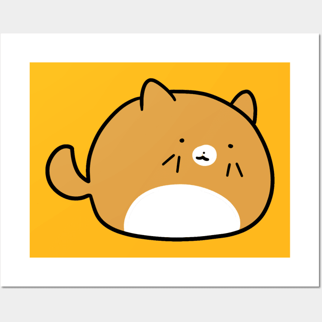 Cat Blob Wall Art by saradaboru